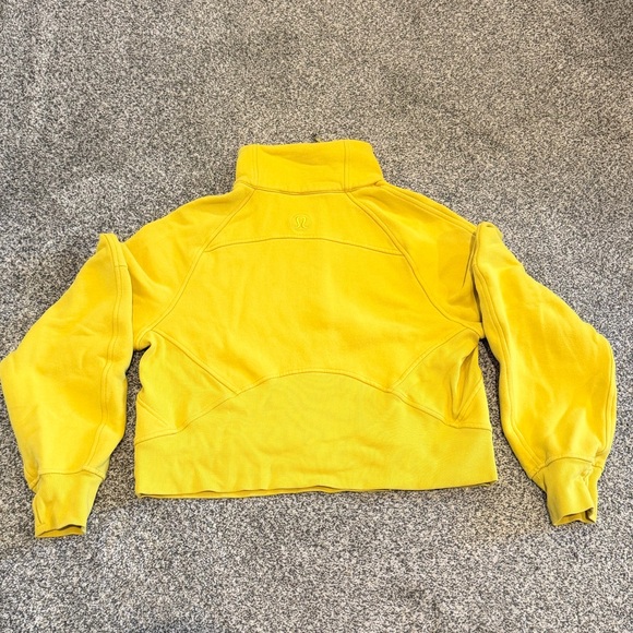 Lululemon Athletica Yellow 1/4 Zip Funnel Neck Scuba XS/S - Picture 2 of 5